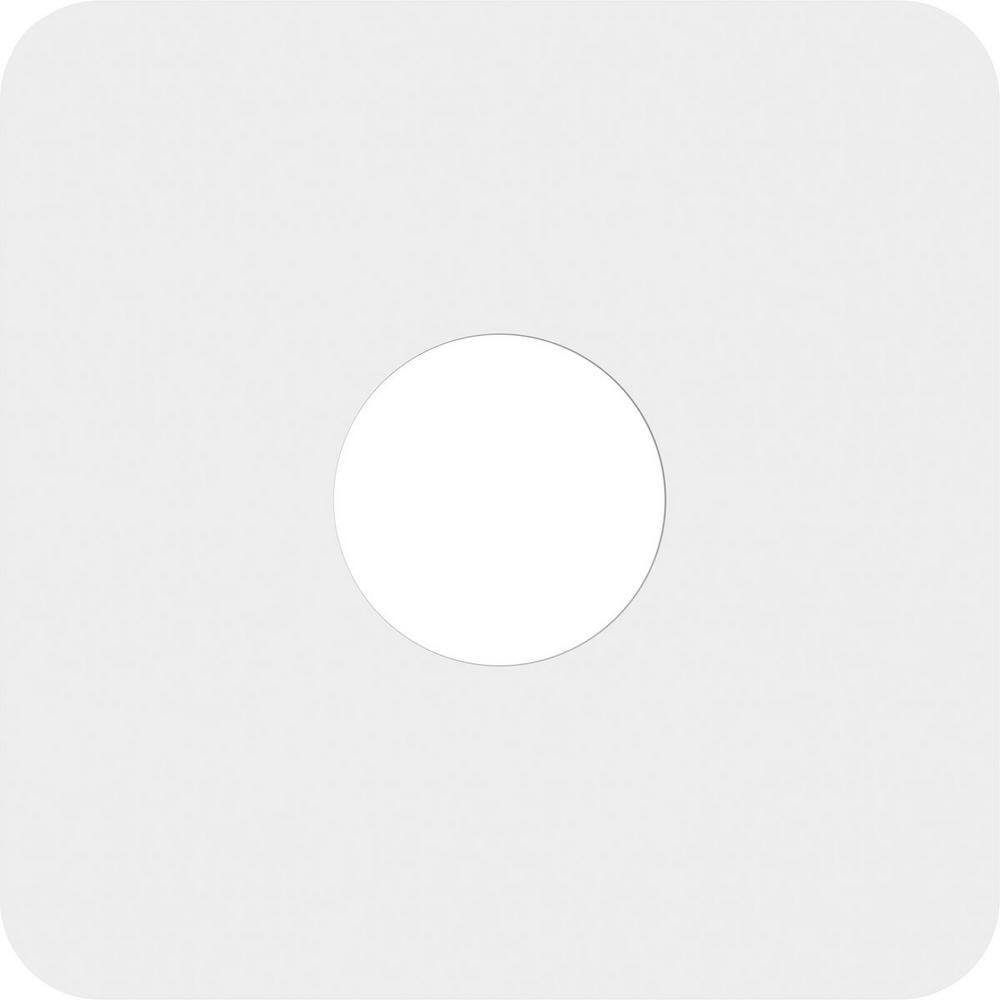 Lucan White PVC Contemporary Ceiling Medallion 12"