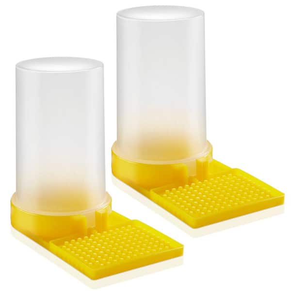 6 in. x 3.5 in. Plastic Beehive Water Dispenser (2-Pack)