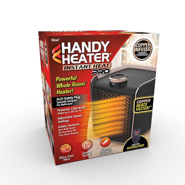 4944 BTU Fan Heater Electric Personal Space Heater Furnace with 2-Adjustable Settings