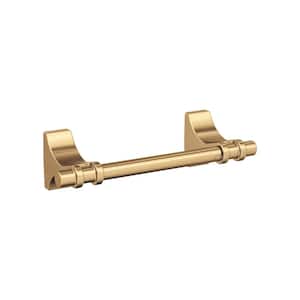 Davenport 8-13/16 in. (224 mm) L Pivoting Double Post Toilet Paper Holder in Champagne Bronze