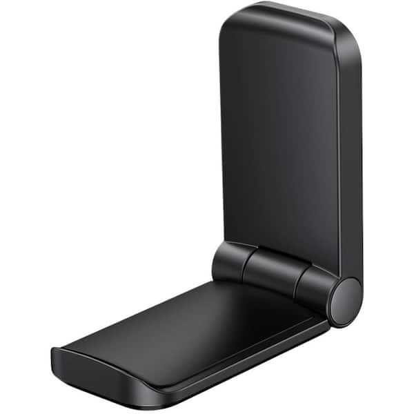 Headphone Stand Adhesive Hanger Hook Mount Under Desk Earphone Clamp Black
