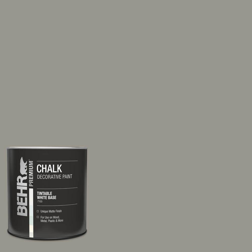 BEHR PREMIUM 1 qt. N3604 Battleship Gray Interior Chalk Decorative Paint 710004 The Home Depot