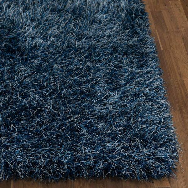 Well Woven Kuki Shag Chie Glam Solid Ultra-Soft Navy Blue Shag 2'3 x 7'3 Runner Rug KU-15-2 Green Well Woven Kuki Shag Chie Glam Solid Ultra-Soft Navy Blue Shag 2'3 x 7'3 Runner Rug KU-15-2 Green