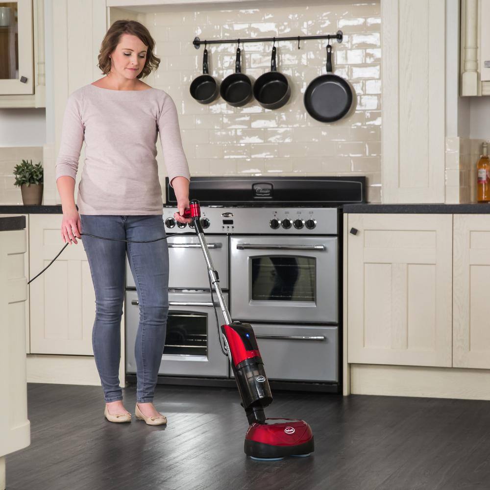 Red and Black Multi-Use Stick Floor Cleaner with HEPA Filter