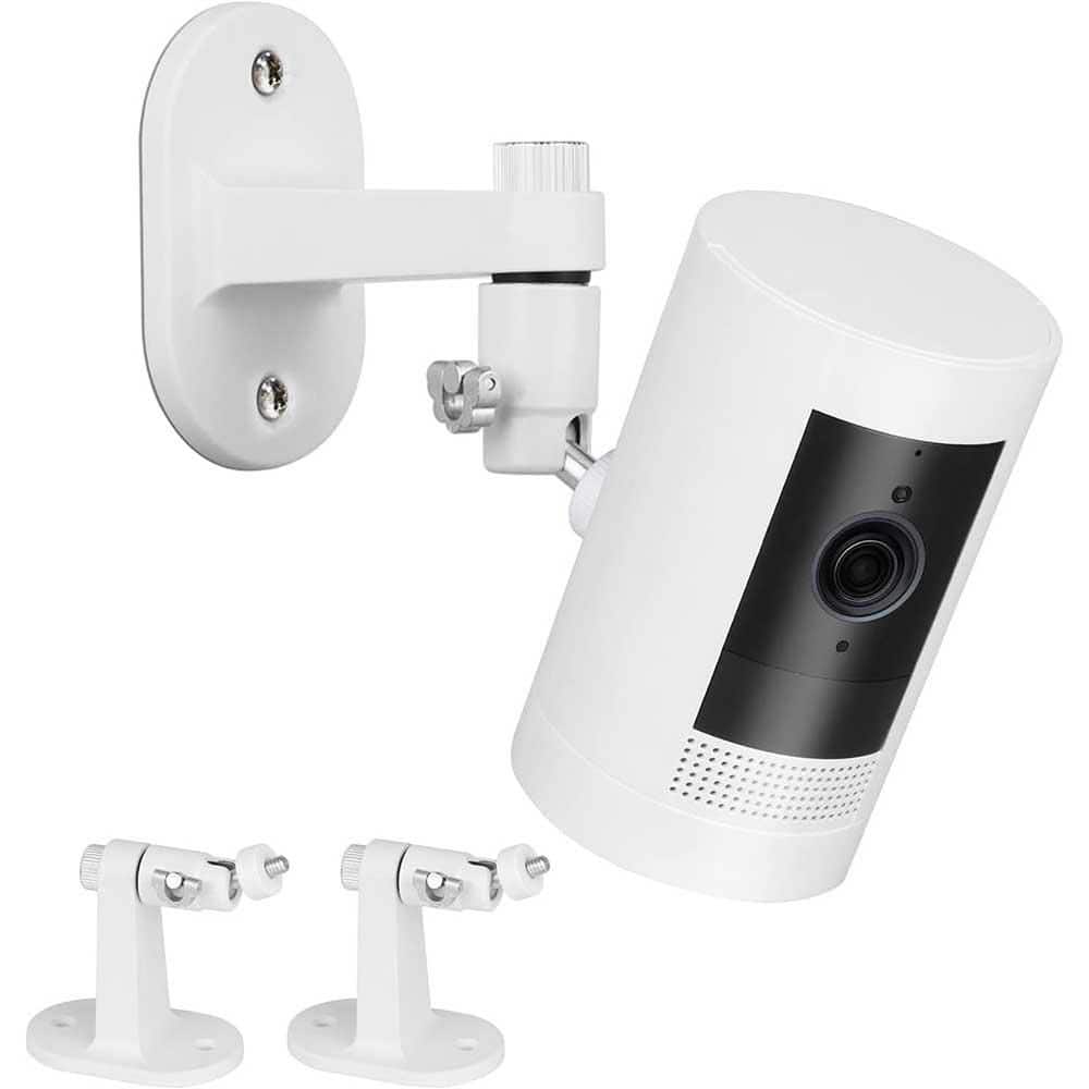 2-Pack Adjustable Wall Mount Bracket for Security Cameras, White