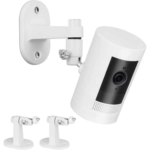 2-Pack Adjustable Wall Mount Bracket for Security Cameras, White