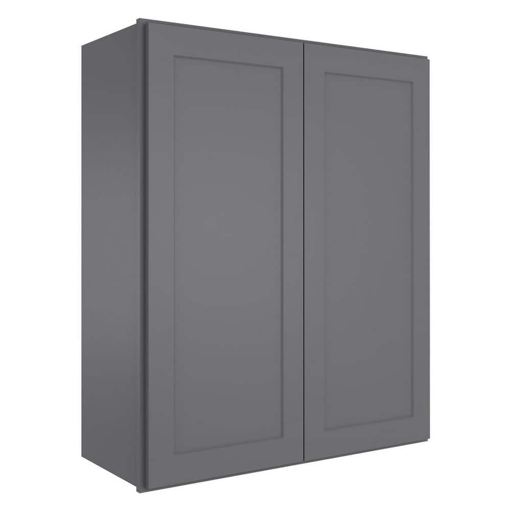 Homeibro 33 In W X 12 In D X 42 In H In Shaker Gray Plywood Ready To Assemble Wall Cabinet 2 9951