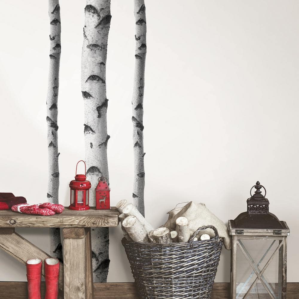 Silver Birch Tree Wall Decal Set for Nursery