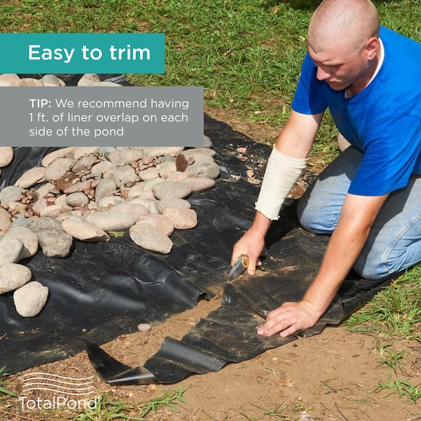 7 ft. x 10 ft. Pond Liner Water Course