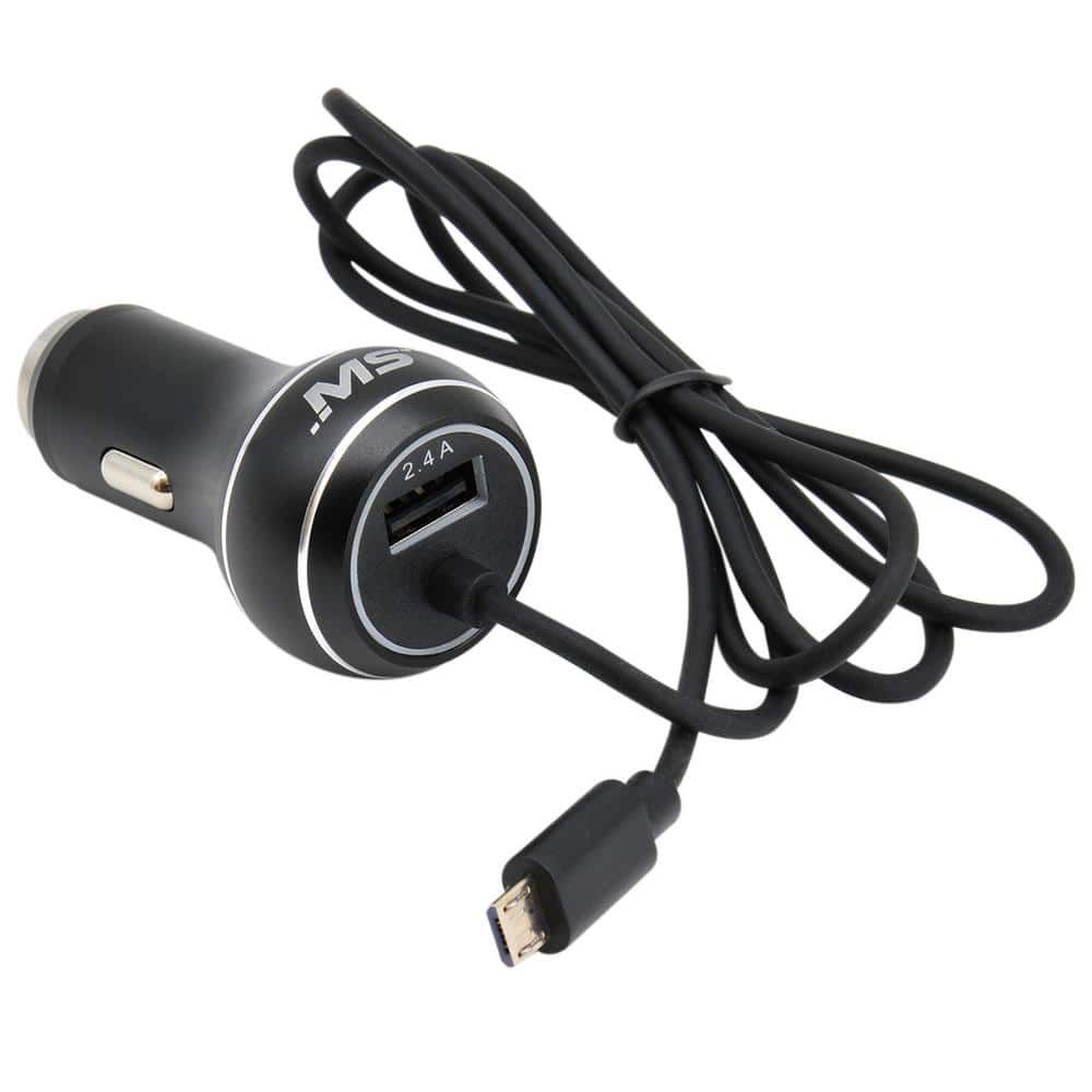 Mobilespec MBS03120 Micro 2.4a USB Car Charger