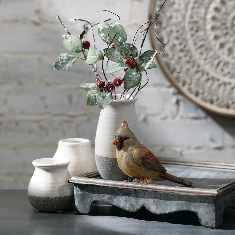 Petite Trio Gray and White Ceramic Vase Set