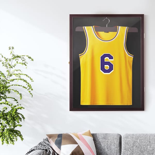 Snail 32x24 Jersey Frame Display Case Wooden Wall Mounted Shadow Box for  Baseball Basketball Football Soccer Hockey Sport Shirt, Plus Displaying Two  Idol's Photos and One Signature, Black Finish - Yahoo Shopping
