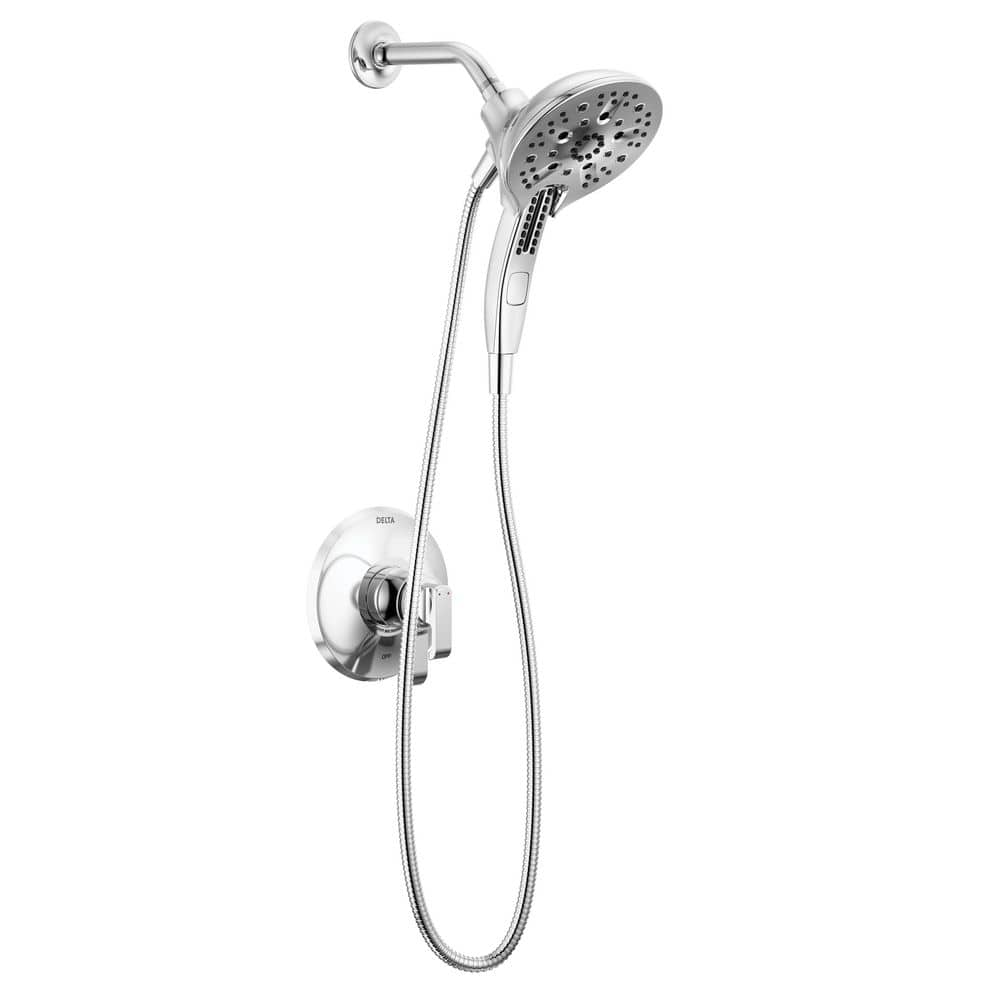 Reviews for Delta Tetra 1-Handle Wall-Mount Shower Trim Kit in Lumicoat ...