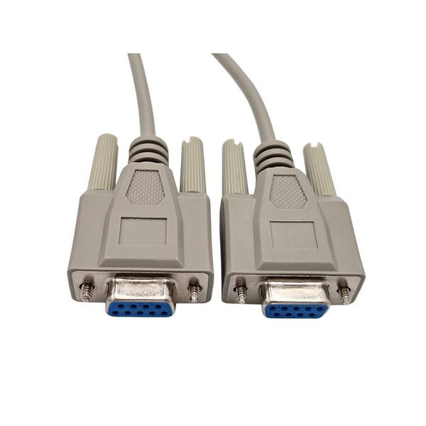 Kentek 10' Feet DB9 Null Modem Serial Extension Cable Cord RS-232 Male...