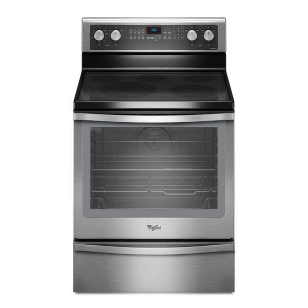 Whirlpool Gold 6.2 cu. ft. Electric Range with Self-Cleaning Convection Oven in Stainless Steel