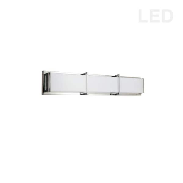 Dainolite Winston 1-Light 24 in. Polished Chrome LED Vanity Light Bar with Ambient Light