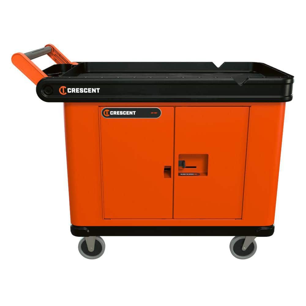 Railworks 22.5 in. W x 36.75 in. D 2-Shelf Industrial Tool Cart with 5 in. Hard Casters and Double Door Security Panel price history on PriceWatchPro