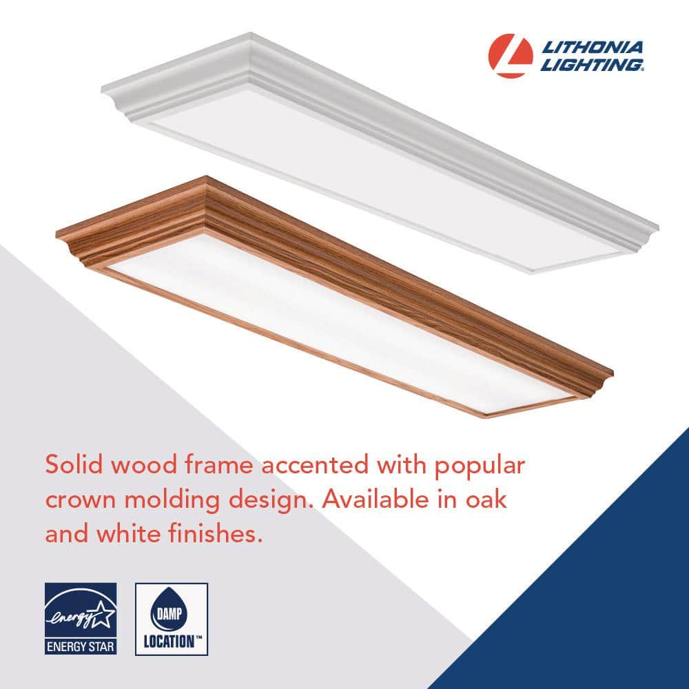 Cambridge Oak LED Semi Flush Mount Light