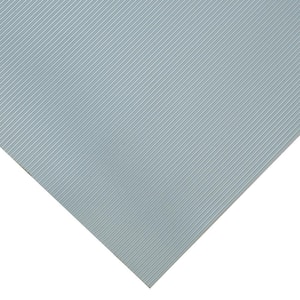 Fine-Ribbed Rubber Flooring Dark Gray 36 in. W x 96 in. L Rubber Flooring (24 sq. ft.)
