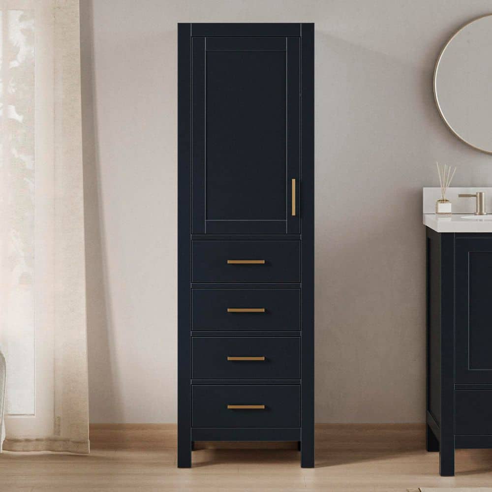 ARIEL Cambridge 20 in. W x 16 in. D x 65 in. H Midnight Blue ...