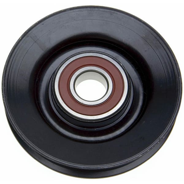 V belt idler clearance pulley