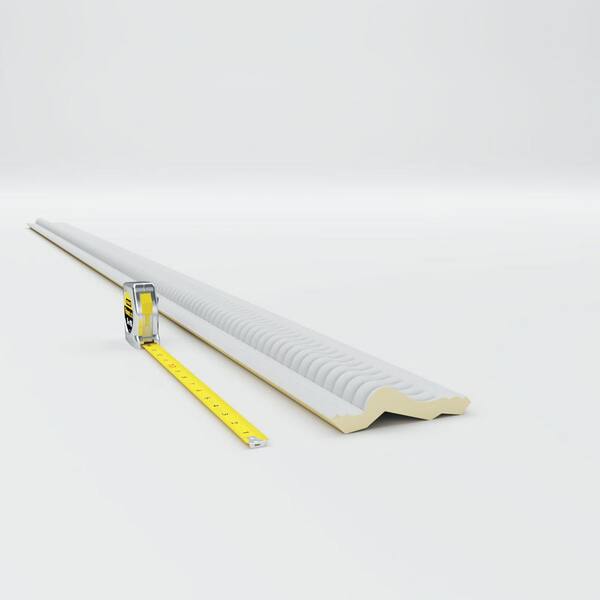 Ekena Millwork 3 in. x 3 in. x 94-1/2 in. Polyurethane Carrillo Crown Moulding