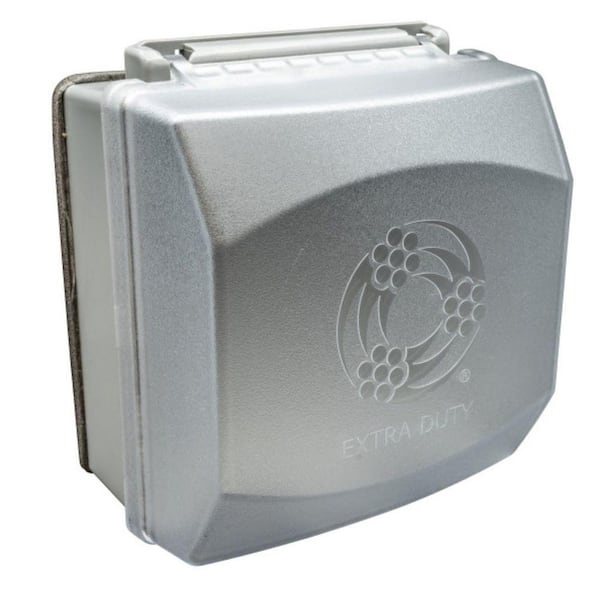 2-Gang Extra Duty Clear While-In-Use Cover 40-in-1