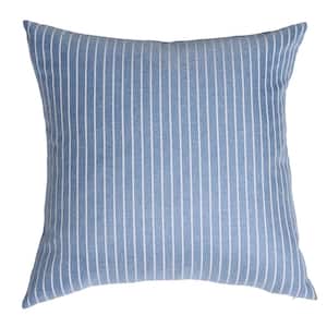 Dann Foley Chambray Blue, White 8 in. x 24 in. Throw Pillow