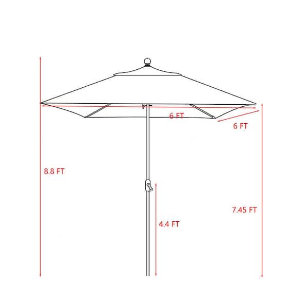 dunham's patio umbrellas HOMSHADE 15'x 9' Double-Sided Patio Umbrella
