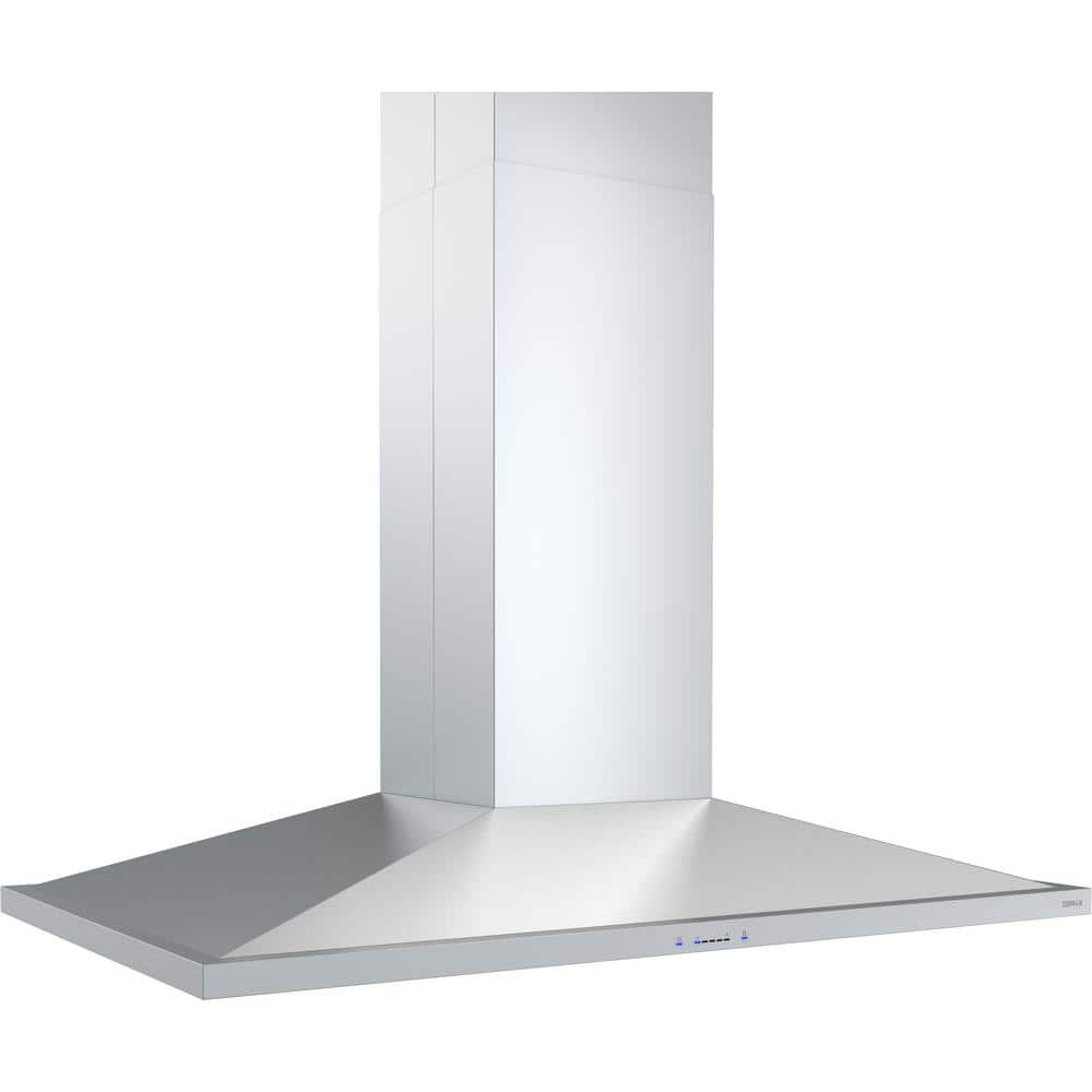 Anzio 36'' Stainless Steel Convertible Island Range Hood with LED Light
