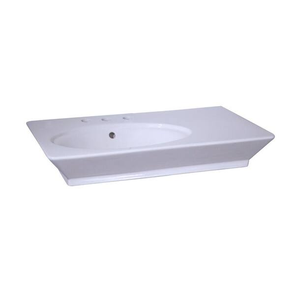 Barclay Products Aristocrat 19-3/8 in. Console Sink Basin in White