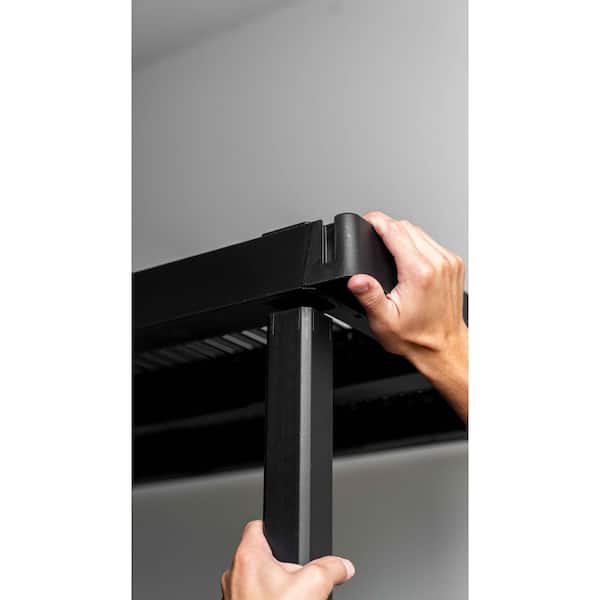 HDX 5-Tier Plastic Modular Garage Storage Shelving Unit in Black