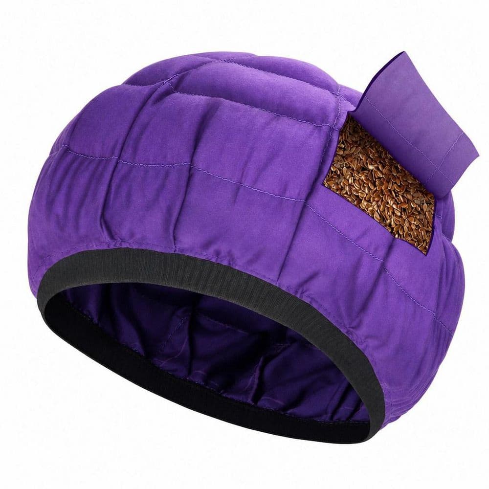 Purple Cordless Deep Conditioning Heat Cap, 100% Natural Cotton Flaxseed Interior, Microwave Treatment Steam Hot Cap price history on PriceWatchPro