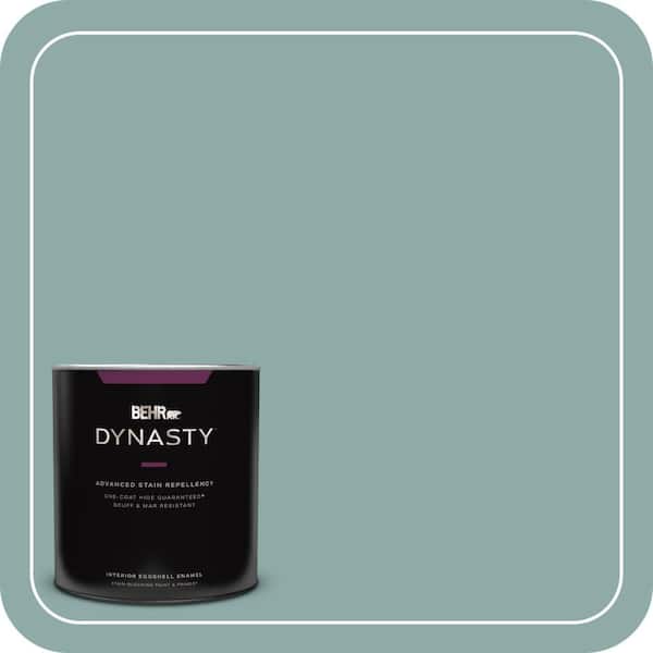 BEHR DYNASTY 1 qt. Home Decorators Collection #HDC-CL-25 Oceanus One-Coat Hide Eggshell Enamel Interior Stain-Blocking Paint & Primer