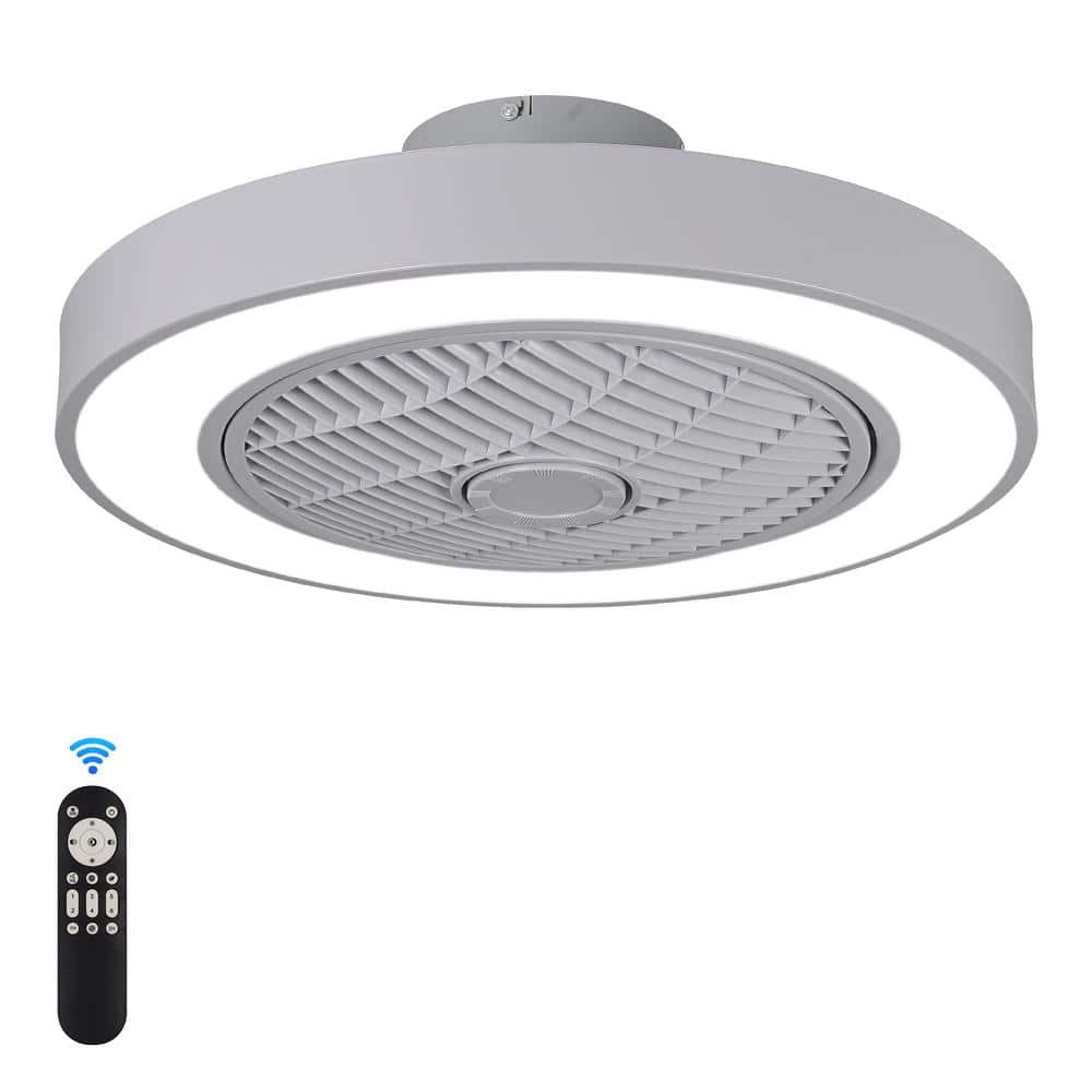 Reviews for Sunpez 20 in. LED Indoor Modern Enclosed Gray Flush Mount