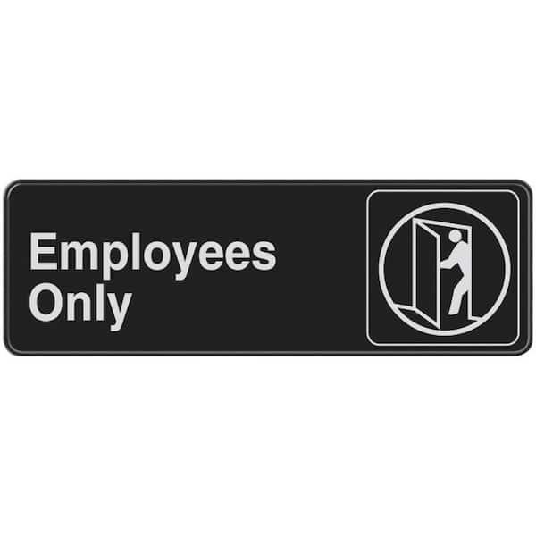 Everbilt Employees Only Sign 31414 - The Home Depot