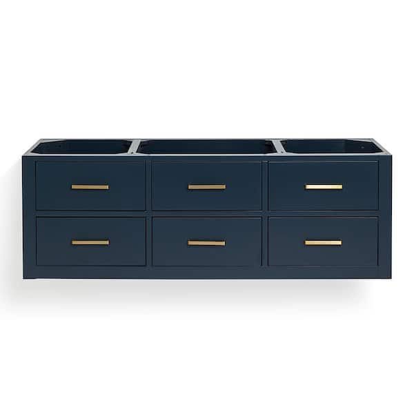 ARIEL Hutton 54 in. W x 22 in. D x 18 in. H Bath Vanity Cabinet without Top in Midnight Blue