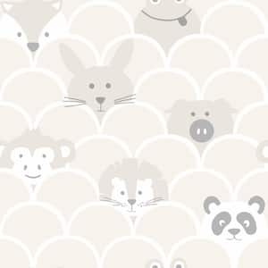 Peek a Boo Geo Neutral Non-Pasted Wallpaper (Covers 56 sq. ft.)