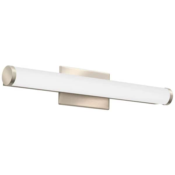 Contemporary Arrow Brushed Nickel 3K LED Vanity Light Contemporary Arrow Brushed Nickel 3K LED Vanity Light