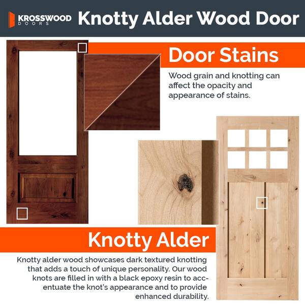 Cinnamon Knotty Alder Interior Door