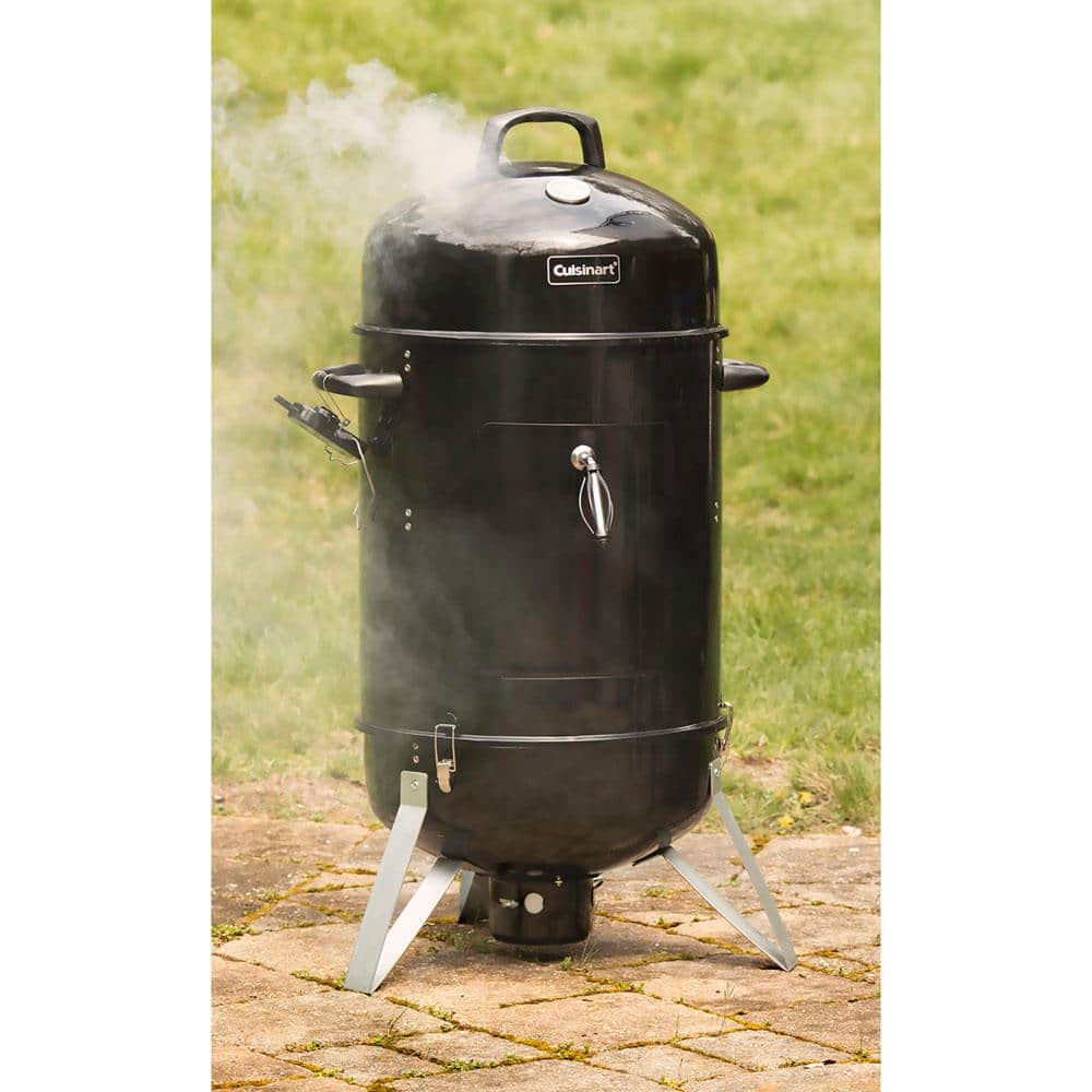 Cuisinart 18" Vertical Charcoal Smoker with Dual Vents, Black