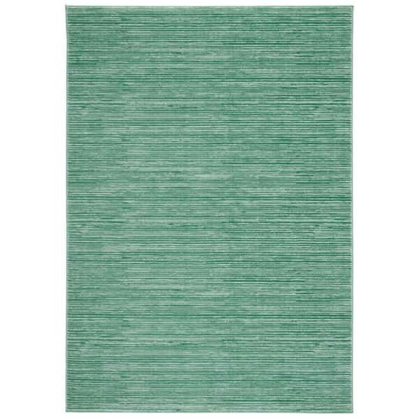Vision Light Green 5 ft. x 8 ft. Solid Marle Area Rug