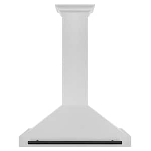 Autograph Edition 36 in. 400 CFM Ducted Vent Wall Mount Range Hood in Fingerprint Resistant Stainless & Matte Black
