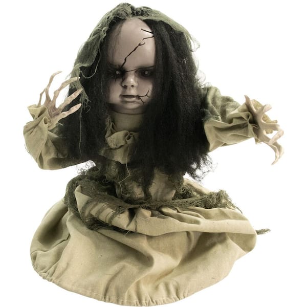 Haunted Hill Farm 28 in. Touch Activated Animatronic Groundbreaker Zombie