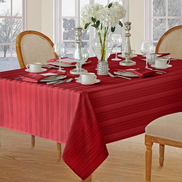 Elrene 17 in. W x 17 in. L Shimmering Plaid Holiday Christmas Red/Green  Napkins (Set of 4) 23759RGR - The Home Depot