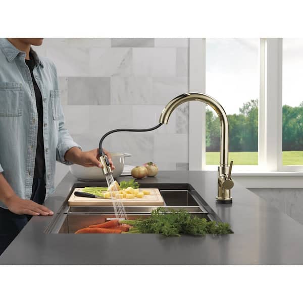 Delta Trinsic VoiceIQ Touch2O Touchless Polished Nickel 16.19 in