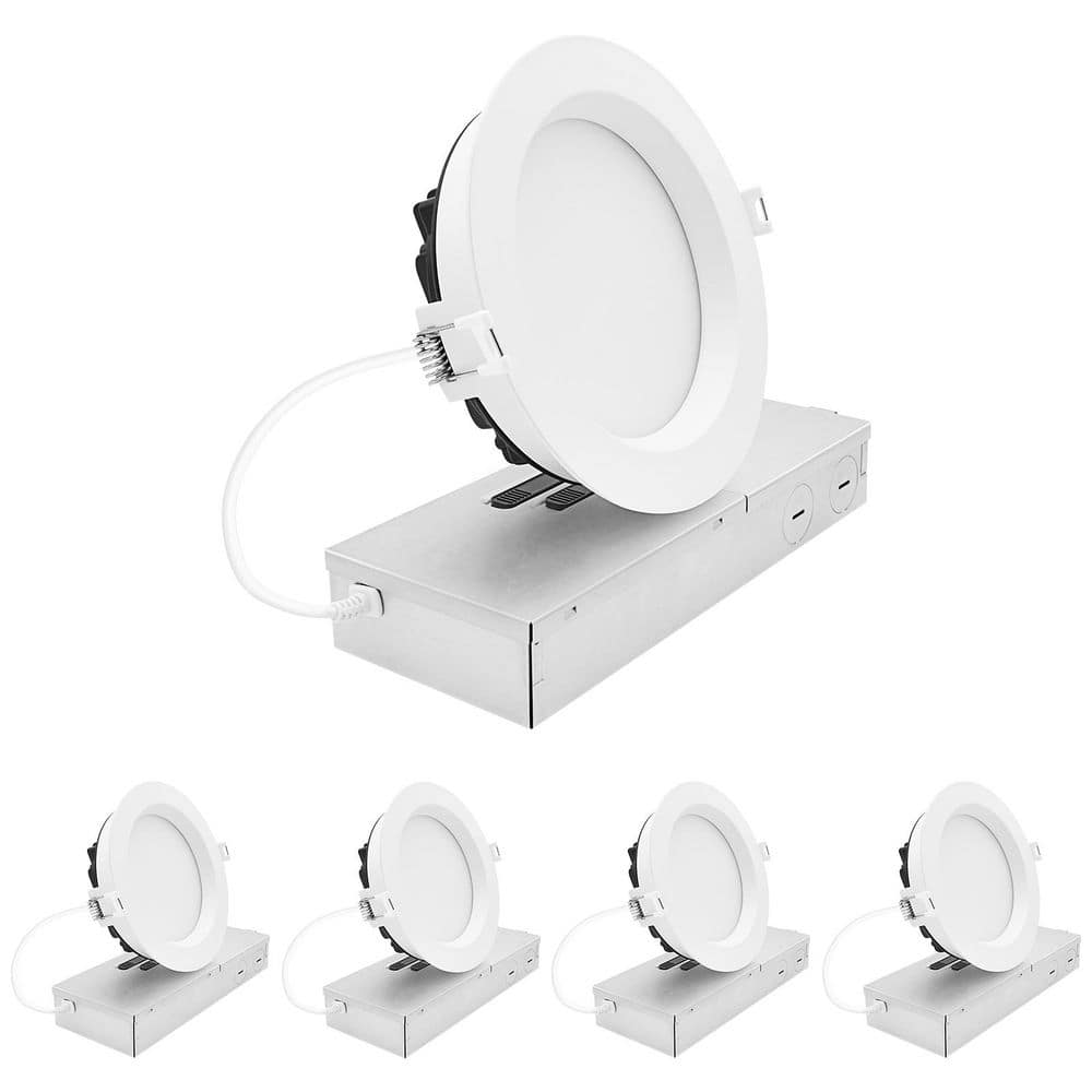 5 in. Integrated LED Regressed Mini Panel Light, 5CCT, 16/21/26W, 1500/2000/2500LM, Dual Dimmable, 100° Beam, ETL 4 Pack price history on PriceWatchPro
