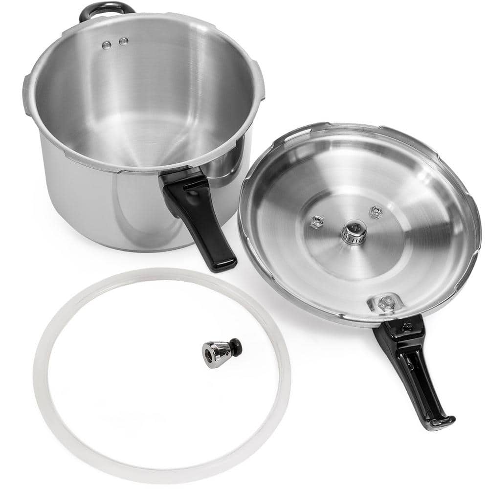 8 Quart Stainless Steel Induction Ready Stovetop Pressure Cooker