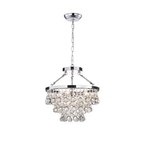 Contemporary 5-Light Chrome Chandelier