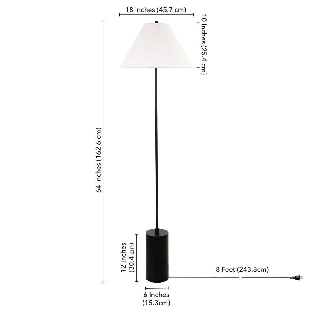 Sleek Blackened Bronze Adjustable Contemporary Floor Lamp